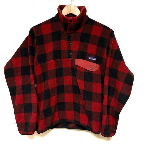 Patagonia Other - Patagonia Buffalo Plaid Snap T Synchilla Fleece XS